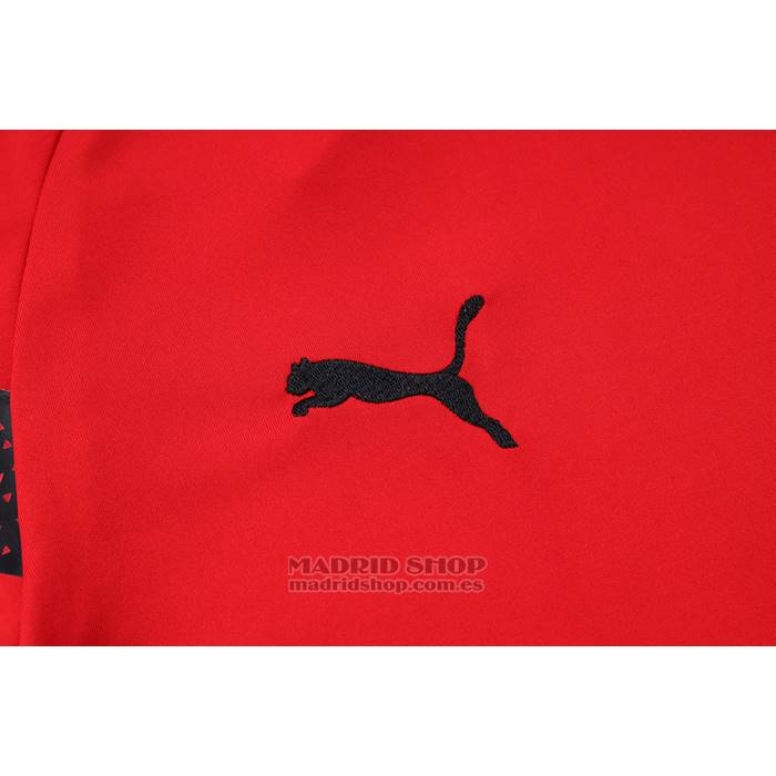 Chandal del AC Milan Manga Corta 2022-2023 Rojo - Pantalon Corto